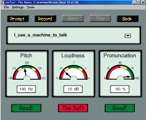 InvTool Speech Recording Interface